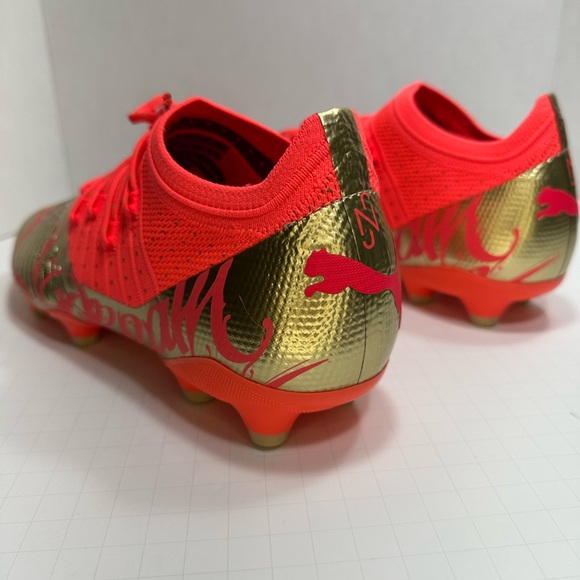 New Puma Future Z 2.4 Neymar JR FG AG Coral Gold Soccer Cleat Men’s 7 - Picture 3 of 13